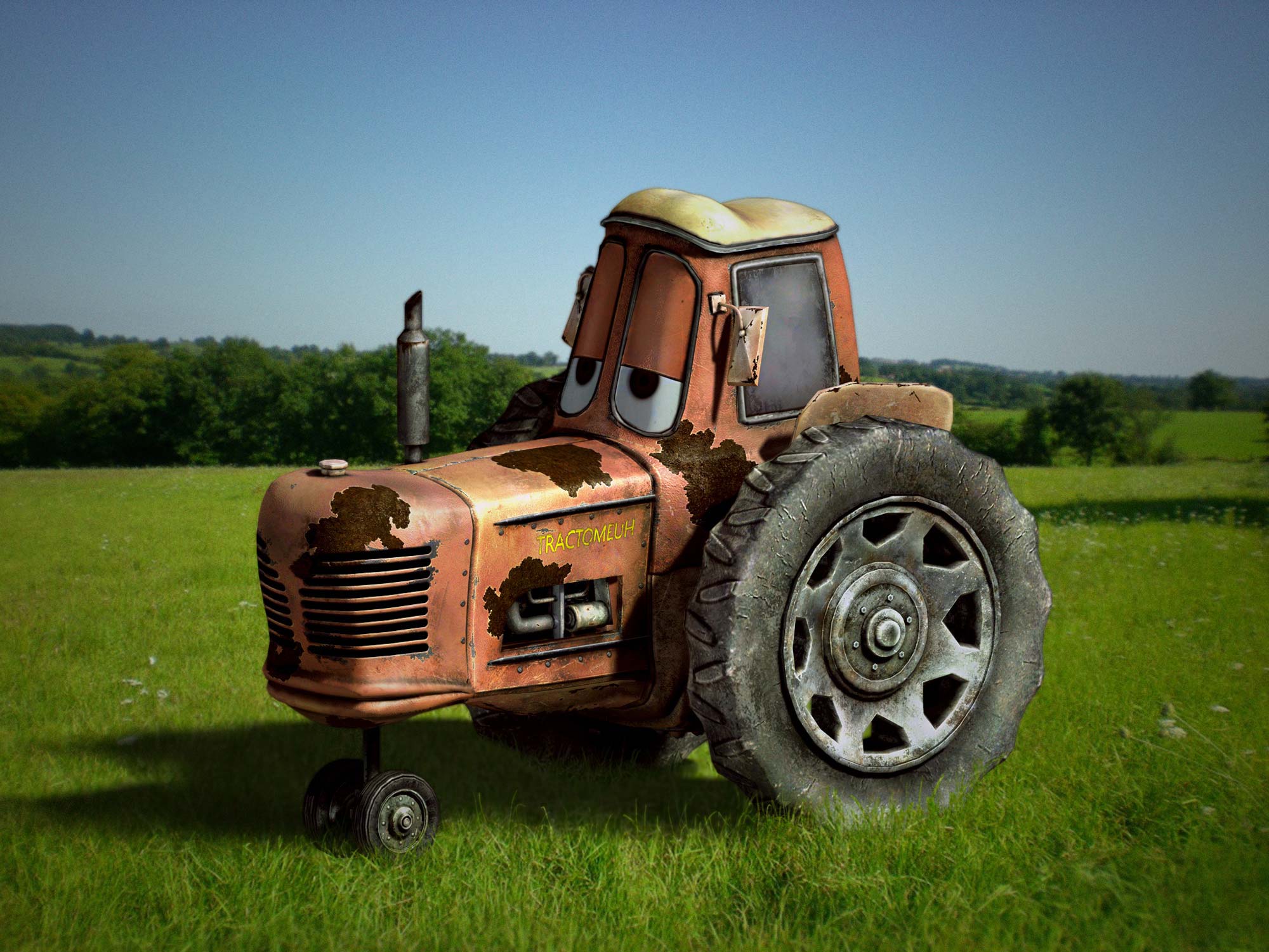 Artwork Tractor from Disney Cars